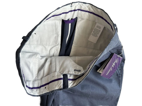 Neu mit Etikett: 495 $ Ralph Lauren Purple Label Herren-Cargo-Baumwollhose Blau 34 US