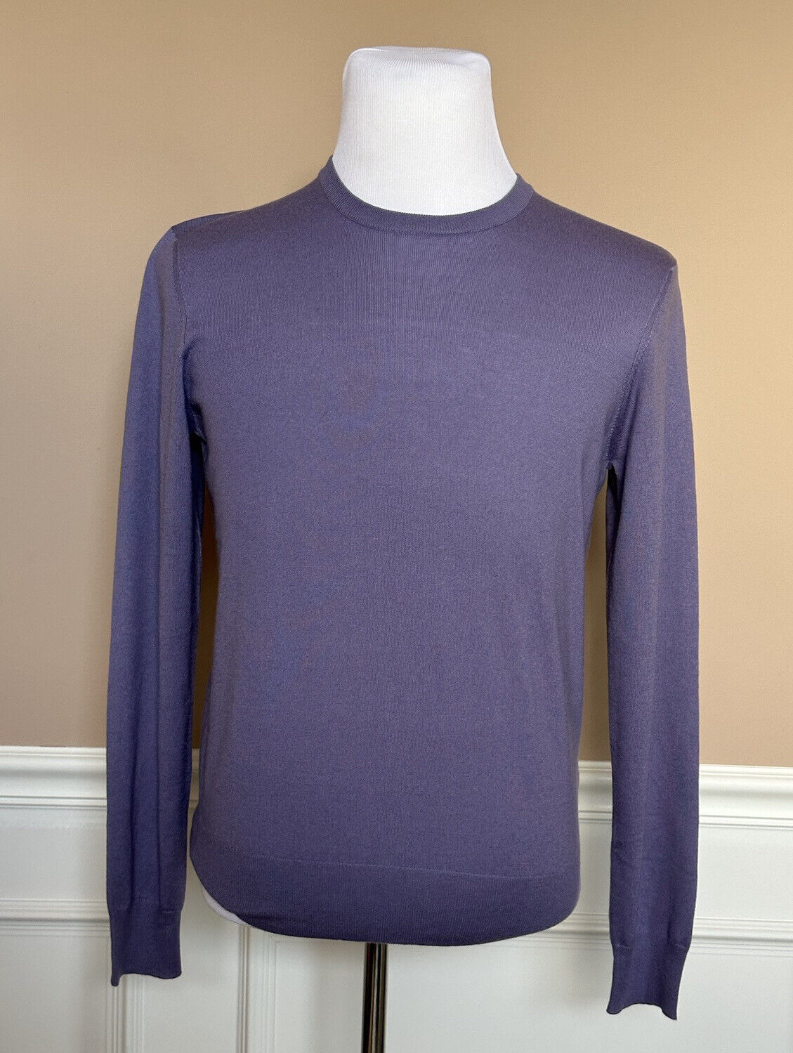 NWT $995 Polo Ralph Lauren Purple Label Men's Cashmere Pink Sweater M Italy