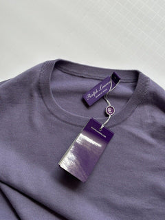 СЗТ $995 Polo Ralph Lauren Purple Label Мужской кашемировый розовый свитер M Италия 