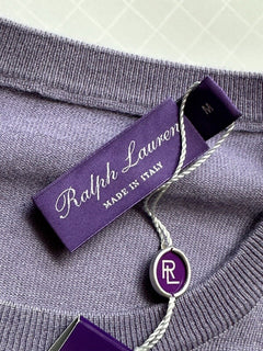 СЗТ $995 Polo Ralph Lauren Purple Label Мужской кашемировый розовый свитер M Италия 