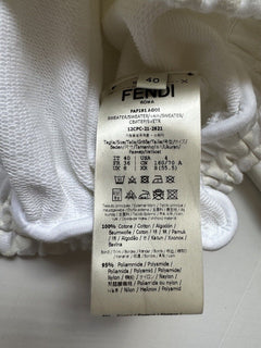 NWT 1100 долларов США Fendi Женская молочно-белая вязаная куртка Fendi с капюшоном 4 США (40 ЕС) IT 