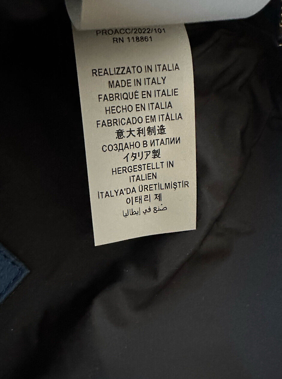 Neu mit Etikett: Versace Damen-Gürtel-/Taillen-/Körpertasche aus genarbtem Kalbsleder in Blau, 102884, Italien 