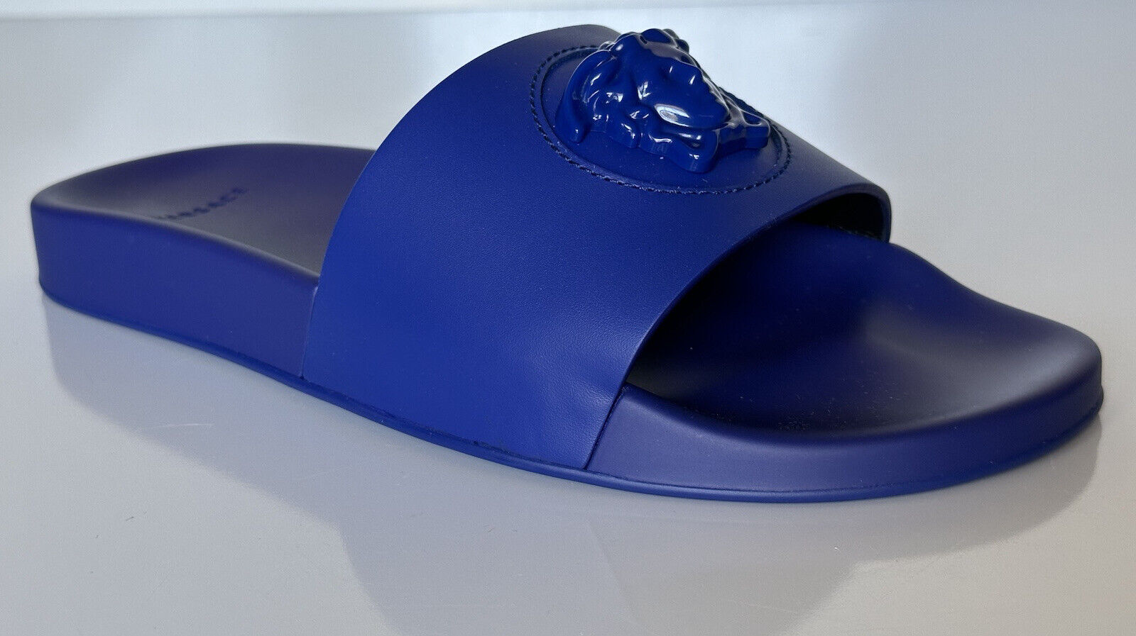 NIB Versace Medusa Head Slides Sandalen Lapis 10 US (43 Euro) 1001184 Italien 