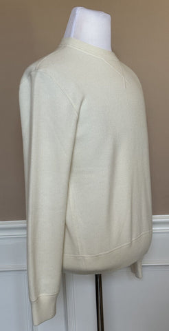 Neu mit Etikett: Polo Ralph Lauren Purple Label Herren-Kaschmir-Pullover in Creme, M, Italien 