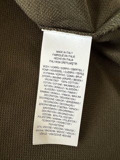 СЗТ $425 Ralph Lauren Purple Label Bear Хлопковая оливковая рубашка-поло 2XL Италия