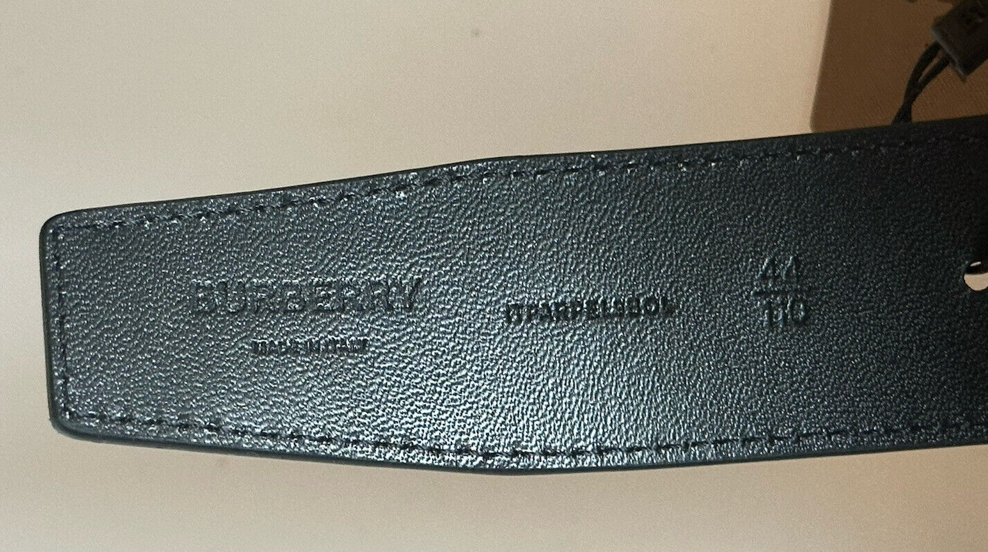 Neu mit Etikett: 580 $ Burberry TB Leather Archive Beige Wendegürtel 44/110 8046568 Italien