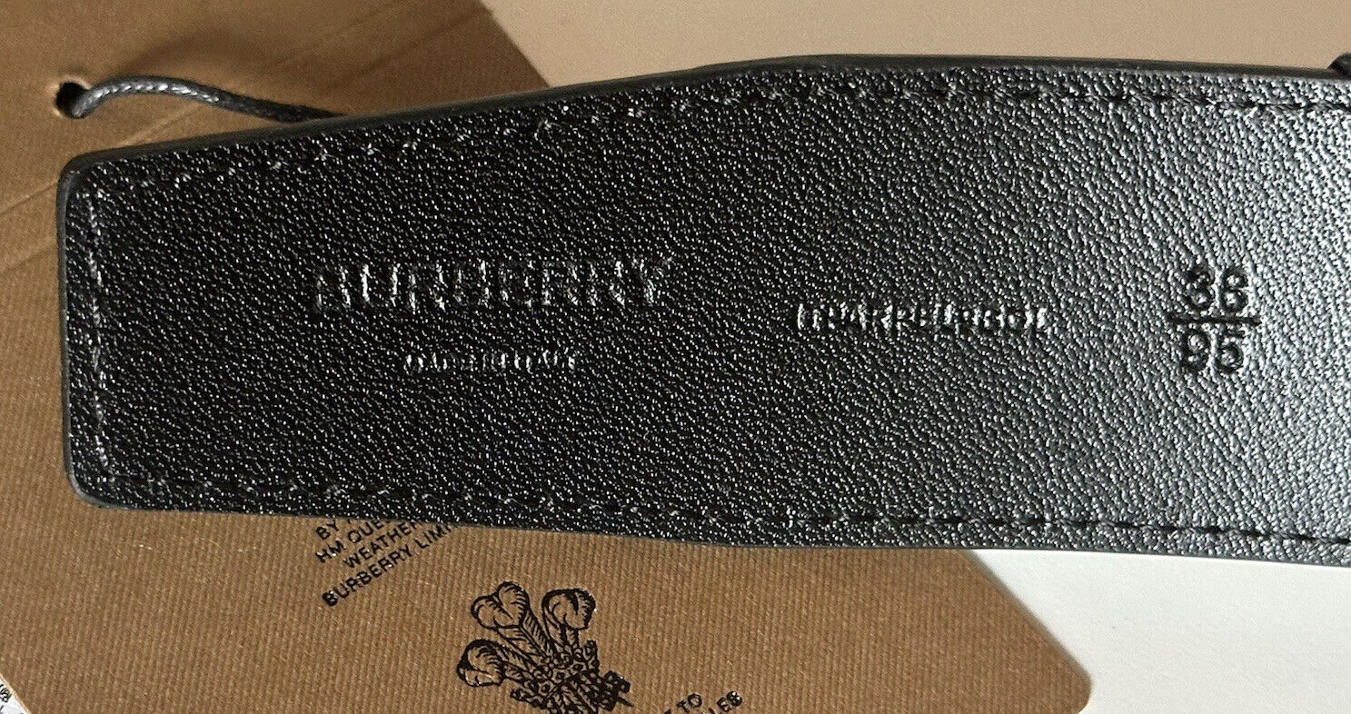 NWT $580 Burberry TB Leather Archive Beige Reversible Belt 38/95 8046568 Italy