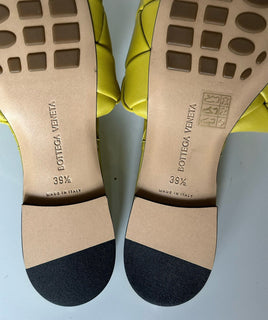 NWT $1350 Bottega Veneta Acid Flat Sandals Shoes 9.5 US (39.5 Euro) 608853