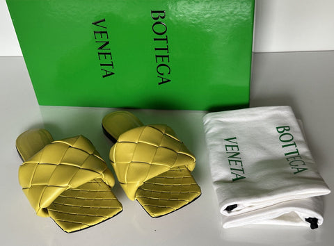 NWT $1350 Bottega Veneta Acid Flat Sandals Shoes 9.5 US (39.5 Euro) 608853