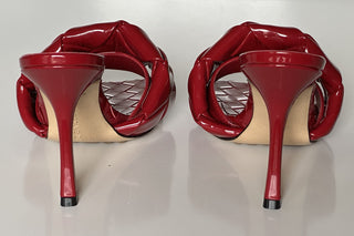 СЗТ $1500 Bottega Veneta Lido Intrecciato Кожаные сабо Red Sienna 8 США 608854 