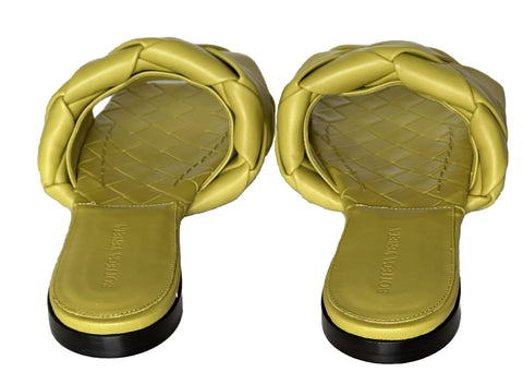 Neu mit Etikett: 1350 $ Bottega Veneta Acid Flat Sandalen Schuhe 8,5 US (38,5 Euro) 608853 