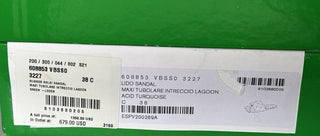 NWT 1350 долларов США Bottega Veneta Green Loden Сандалии на плоской подошве Туфли 8 США (38 евро) 608853 