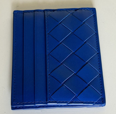 NWT $420 Bottega Veneta Мужской кожаный футляр для визиток intrecciato Синий 635057 Италия 