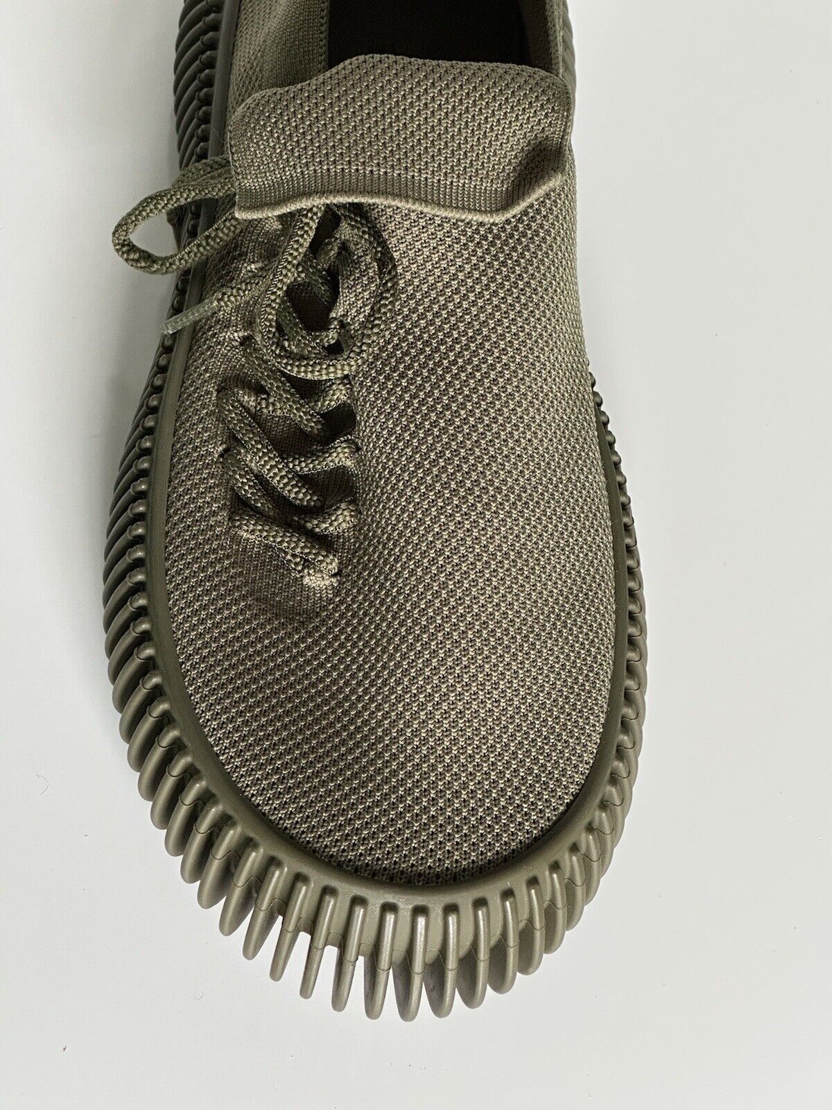 NIB $920 Bottega Veneta Men's Tech Knit Stretch Khaki Sneakers 9 US (42) 690112