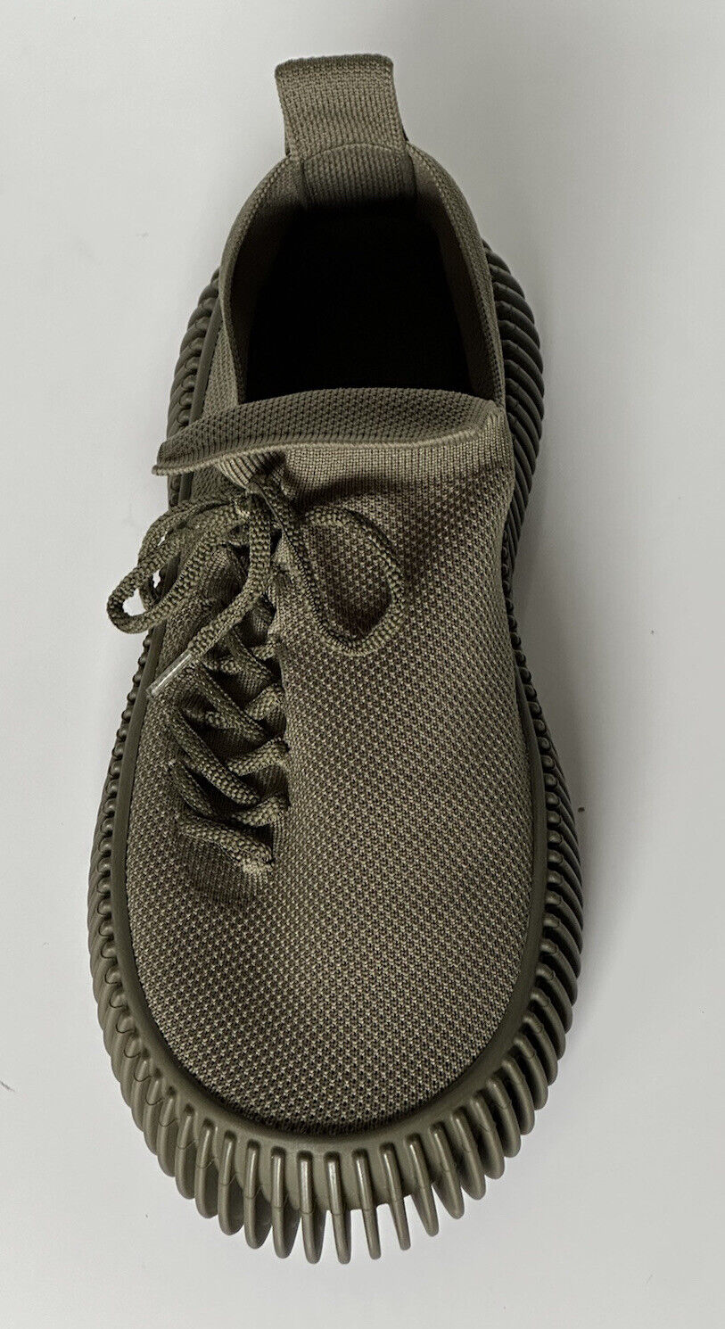 NIB 920 $ Bottega Veneta Tech Knit Stretch Khaki Sneakers für Herren 9 US (42) 690112 