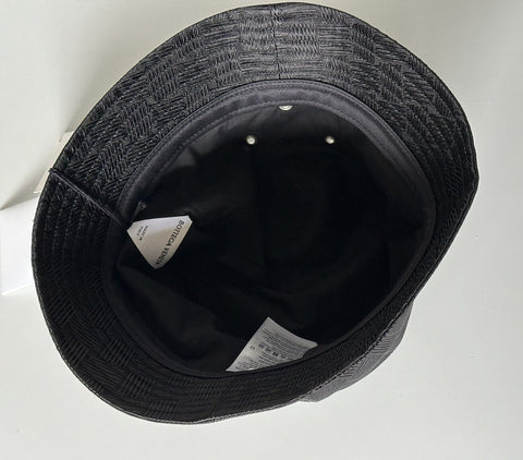 NWT $600 Bottega Veneta Intrecciato Нейлоновая панама Черная, M (57 см) 687344 