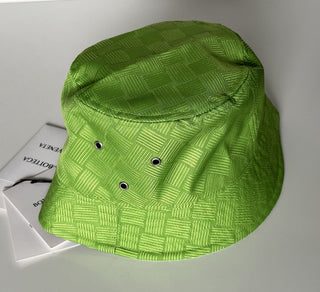 NWT $600 Bottega Veneta Intrecciato Нейлоновая панама Зеленая, L (60 см) 687344 