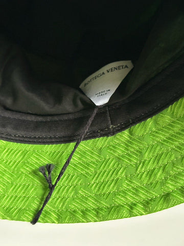 NWT $600 Bottega Veneta Intrecciato Нейлоновая панама Зеленая, L (60 см) 687344 