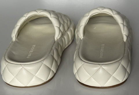 NIB $1450 Bottega Veneta White Quilted Leather Padded Sandals 10 US 708885 IT