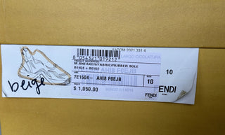 NIB 1050 Fendi Flow Мужские бежевые кроссовки из ткани 11 США (44 евро) 7E1504 Италия