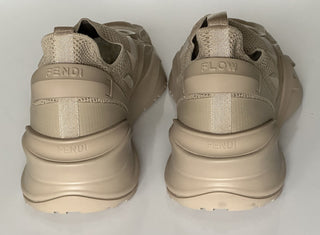 NIB 1050 Fendi Flow Мужские бежевые кроссовки из ткани 11 США (44 евро) 7E1504 Италия