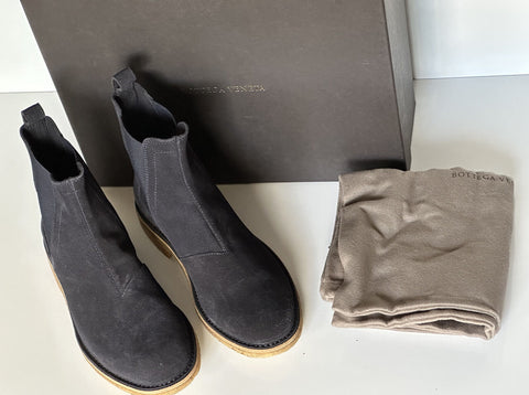 NIB $820 Bottega Veneta Calf Suede Slate Dark Navy Ankle Boots 6 US (39) 312345