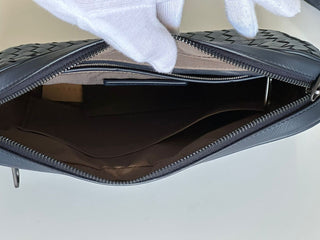 NWT $1890 Bottega Veneta Intrecciato Кожаная сумка через плечо или клатч Синяя 548040 