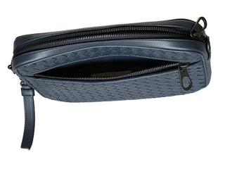 NWT $1890 Bottega Veneta Intrecciato Кожаная сумка через плечо или клатч Синяя 548040 