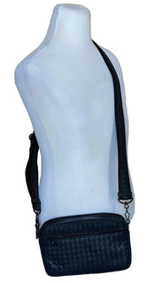 NWT $1890 Bottega Veneta Intrecciato Кожаная сумка через плечо или клатч Синяя 548040 