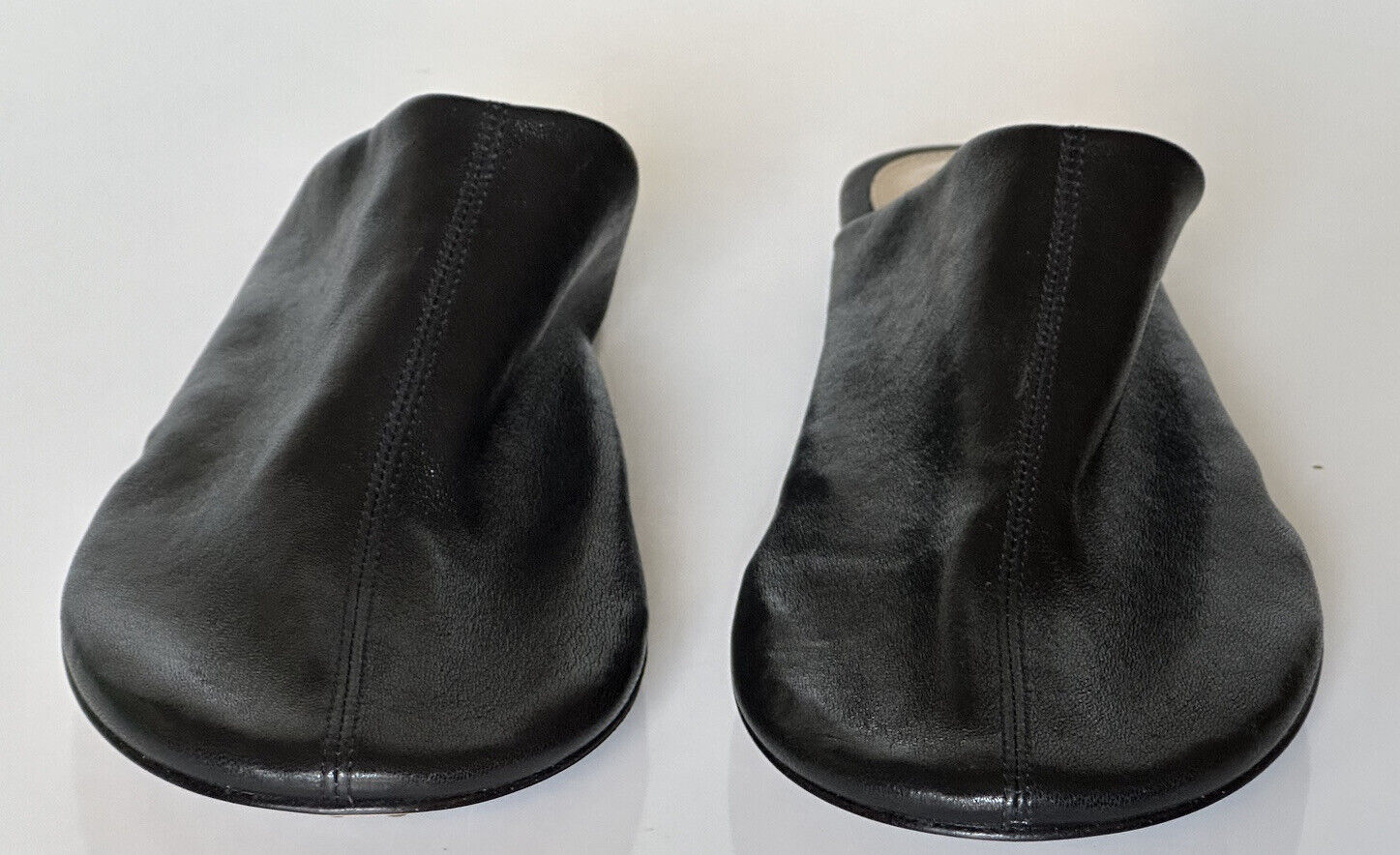 NIB $759 Bottega Veneta Black Napa Leather Slipper Sandals 11 US (41 Eu) 667185