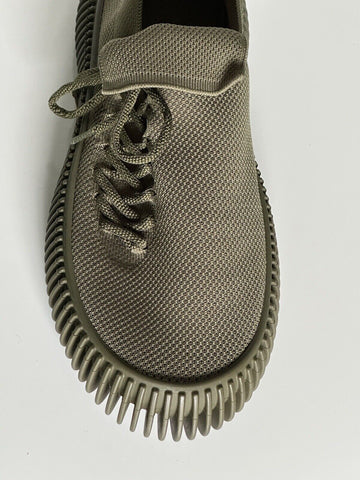 NIB 920 $ Bottega Veneta Tech Knit Stretch Khaki Sneakers für Herren 13 US (46) 690112 