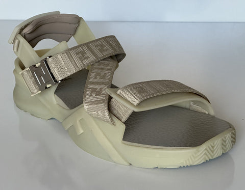 NIB $895 Fendi Men's FF Strapped Beige Sandals 10 US/ 9 UK Italy 7X1503