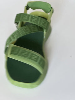 NIB $895 Fendi Men's FF Strapped Basil Sandals 11 US/ 10 UK Italy 7X1503