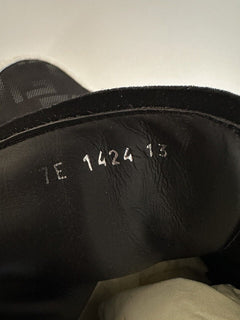 Черные высокие кроссовки Fendi FF из ткани/кожи с логотипом 795 долларов США 13 (46 евро) 7E1424 