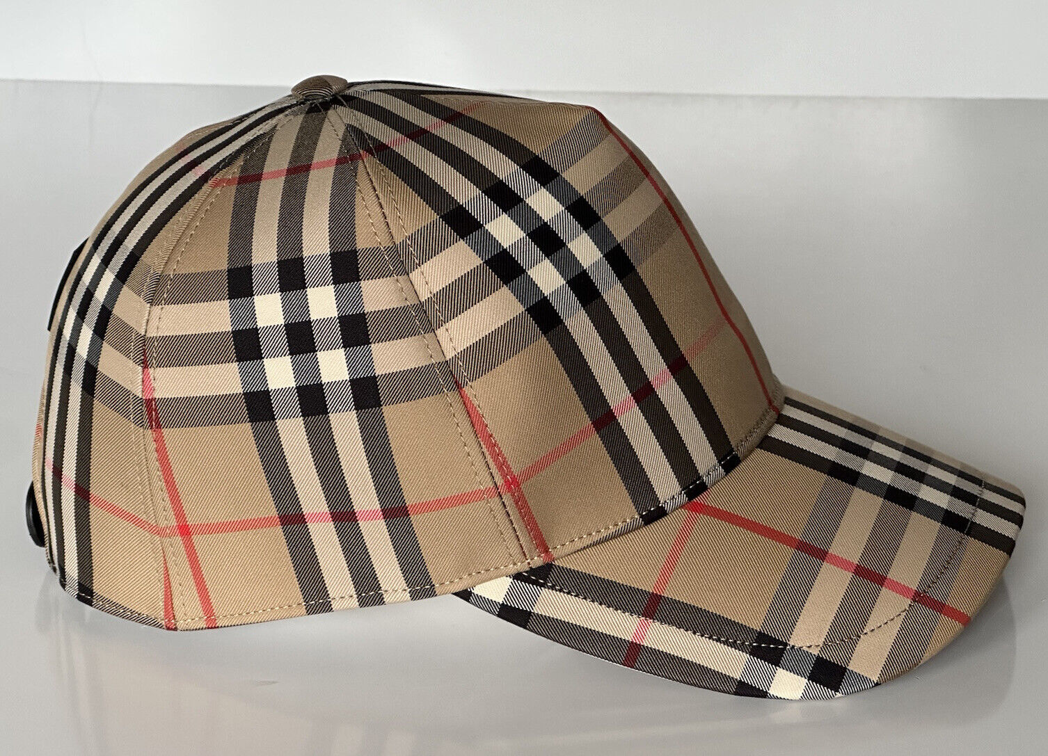 Neu mit Etikett: 380 $ Burberry Stripe Baseball Cap Archive Beige M (57 cm) 8026929 Italien