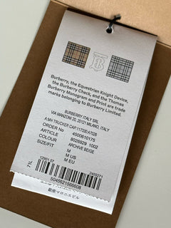 NWT $380 Бейсбольная кепка Burberry Stripe Archive Бежевая M (57 см) 8026929 Италия