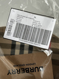 NWT $380 Бейсбольная кепка Burberry Stripe Archive Бежевая M (57 см) 8026929 Италия