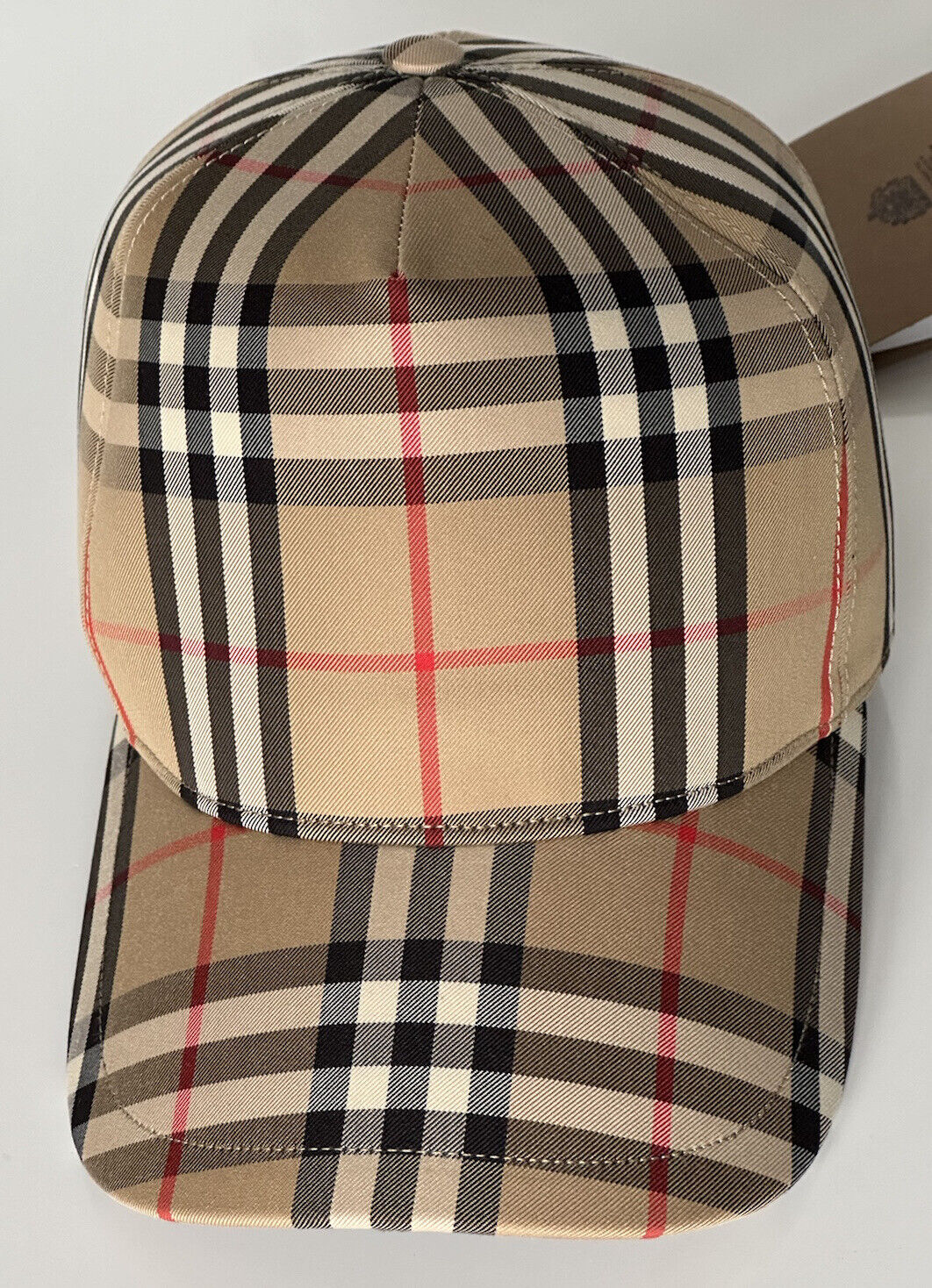 Neu mit Etikett: 380 $ Burberry Stripe Baseball Cap Archive Beige M (57 cm) 8026929 Italien