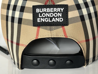 NWT $380 Бейсбольная кепка Burberry Stripe Archive Бежевая M (57 см) 8026929 Италия