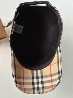 NWT $380 Бейсбольная кепка Burberry Stripe Archive Бежевая M (57 см) 8026929 Италия