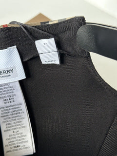 NWT $380 Бейсбольная кепка Burberry Stripe Archive Бежевая M (57 см) 8026929 Италия