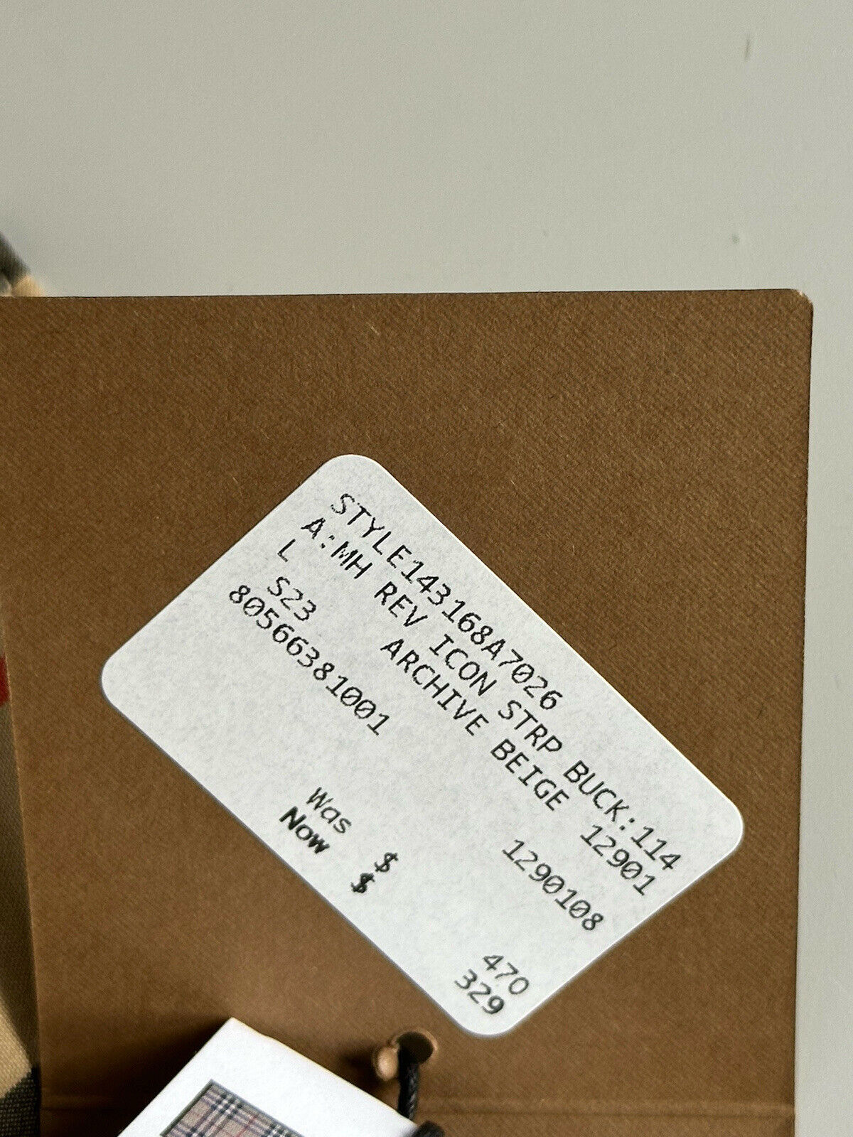 Neu mit Etikett: 470 $ Burberry Check Bucket Hat Cotton Archive Beige L (59 cm) 8056638 Italien 