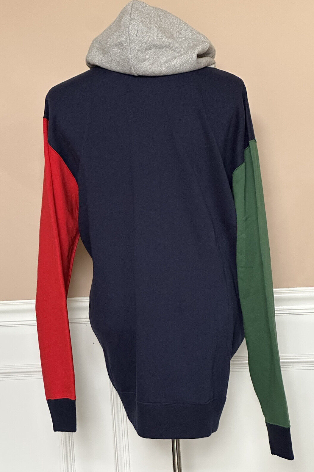 NWT $188 Polo Ralph Lauren Bear Sweatshirt with Hoodie Blue/Green/Red 2XLT/2TGL