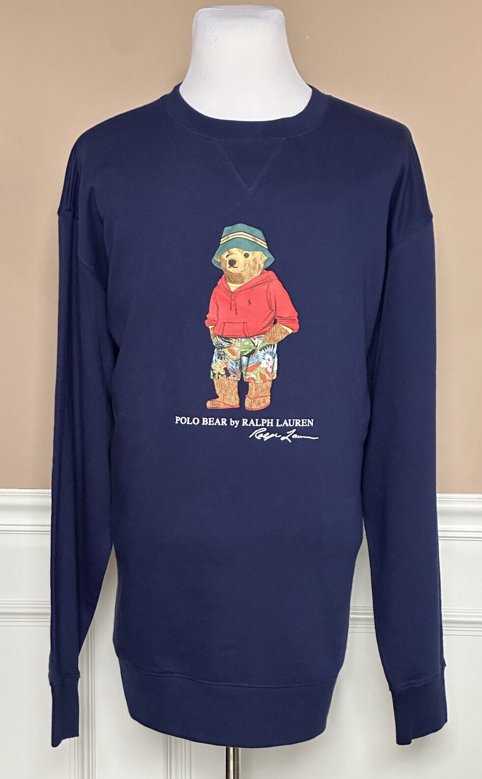 New $168 Polo Ralph Lauren Beach Bear Sweatshirt Blue 3XLT/2TGL