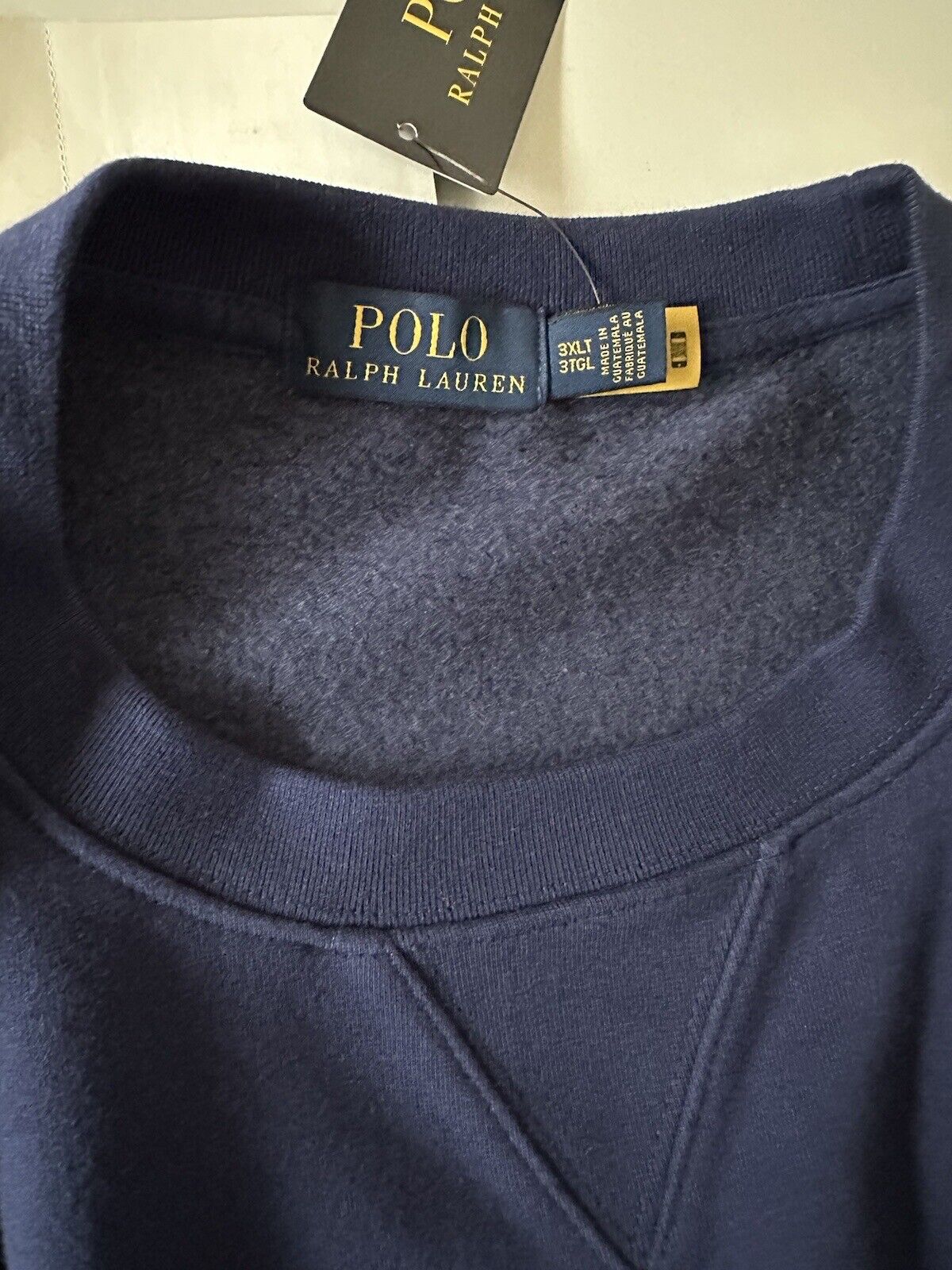 Neu $168 Polo Ralph Lauren Beach Bear Sweatshirt Blau 3XLT/2TGL 