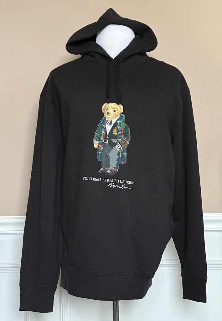 Толстовка с медведем и длинными рукавами Polo Ralph Lauren за 188 долларов NWT, черная XLT/TGL 