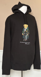 Толстовка с медведем и длинными рукавами Polo Ralph Lauren за 188 долларов NWT, черная XLT/TGL 