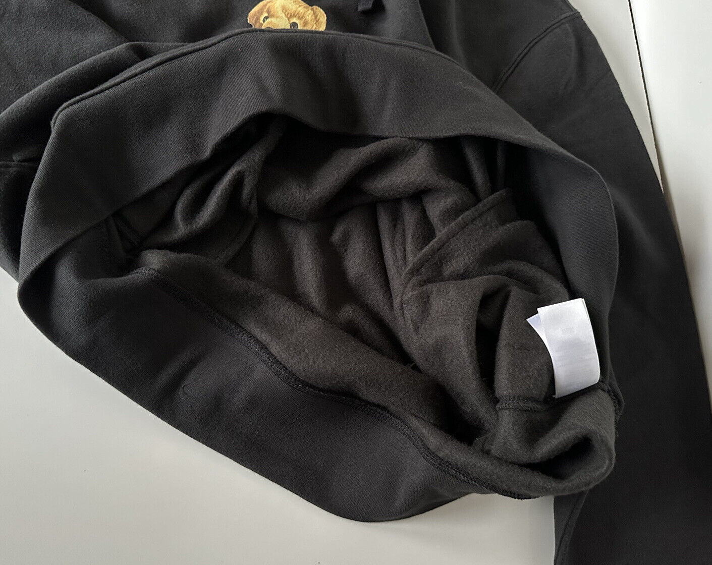 Neu mit Etikett: 188 $ Polo Ralph Lauren Bear Sweatshirt mit Kapuze Schwarz 2XLT/2TGL 