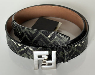 NWT $1100 Fendi FF Colubrid Snake Skin Leather Belt 105/42 7C0404 IT