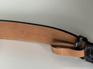 NWT $1100 Fendi FF Colubrid Snake Skin Leather Belt 105/42 7C0404 IT